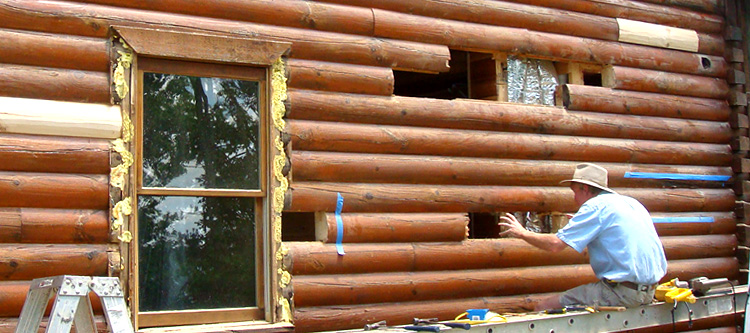 Log Home Repair Parrott, Virginia