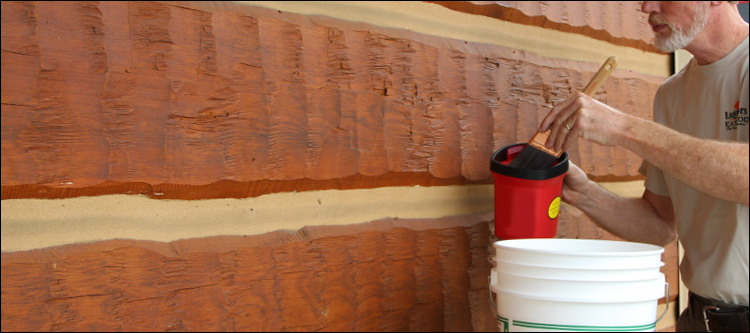 Professional Log Home Staining  Draper, Virginia