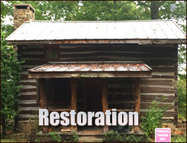 Historic Log Cabin Restoration  Pulaski County, Virginia